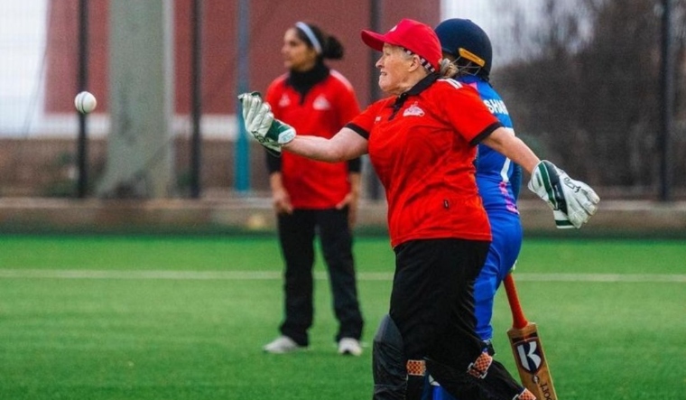 Gibraltar's Sally Barton is the oldest international cricketer in history 